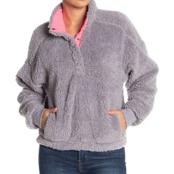 Abound Jackets & Blazers - Abound Women's Faux Shearling Fleece Pullover Long